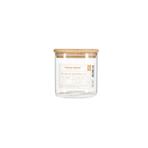 دانى هوم برطمان خزين 800مل غطاء بامبو بجوان 10سم