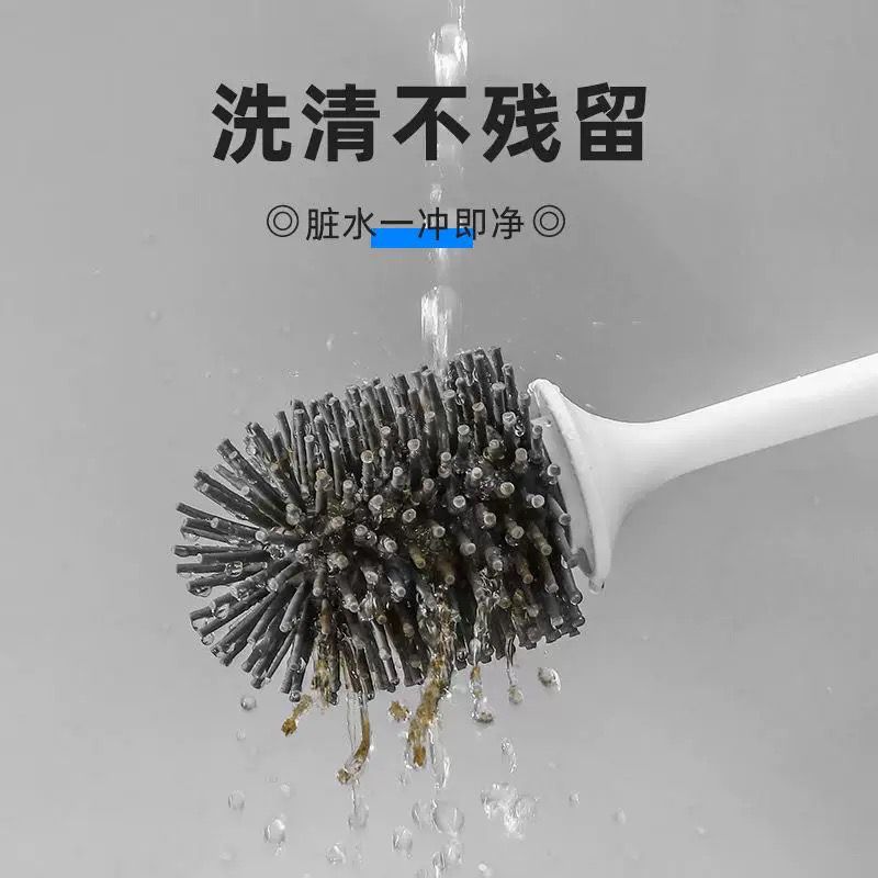 فرشاة تواليت سيلكون بيد خشب 3508/16