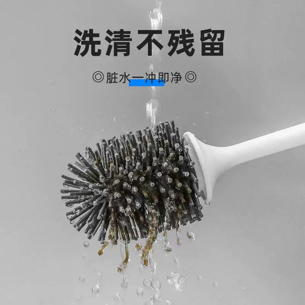 فرشاة تواليت سيلكون بيد خشب 3508/16