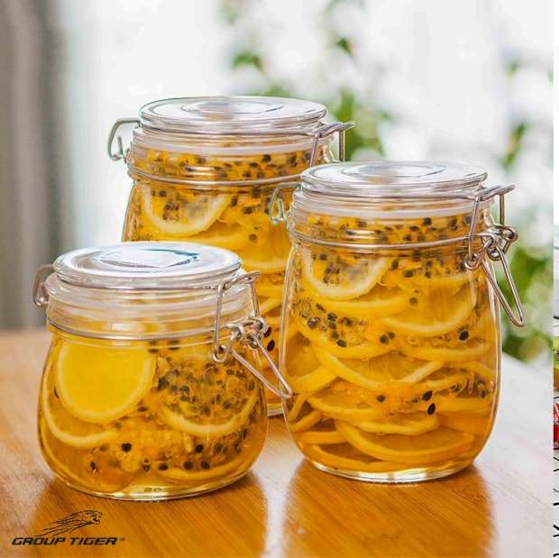 برطمان زجاج بقوليات غطاء كليبس 2999