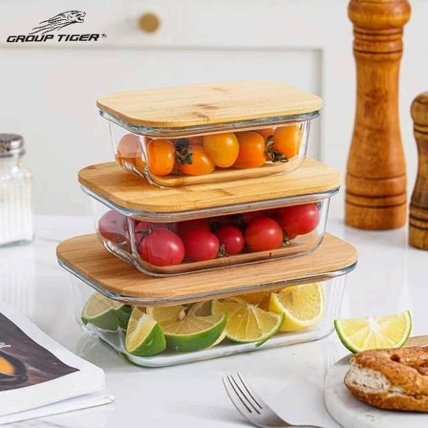 طقم ثلاجة بيركس مستطيل 3ق غ خشب 2234