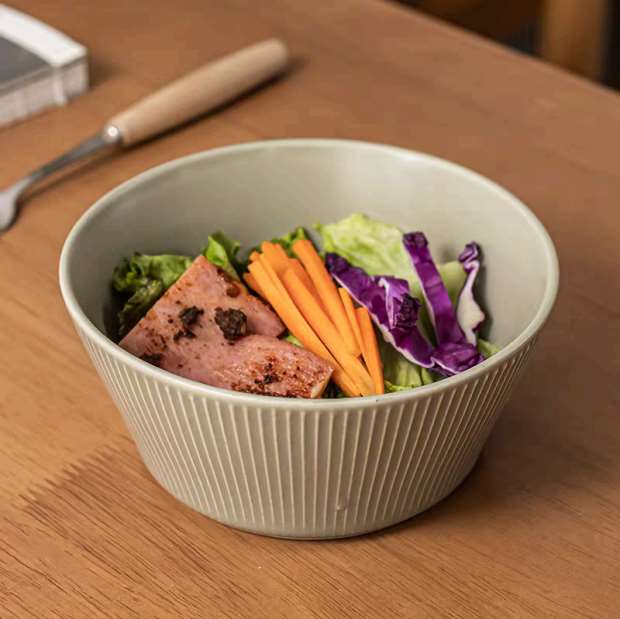 بولة بورسيلين غويط هرمى مضلع 14سم 144