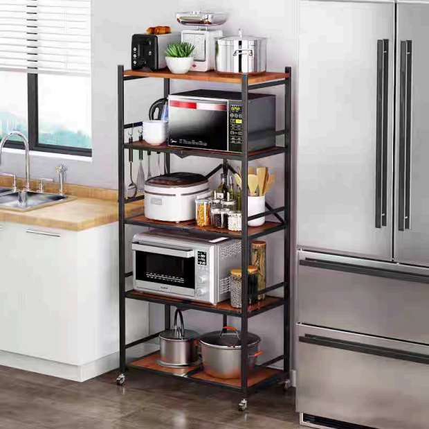 ستاند معدن 5 دور قابل للطى ارفف خشب 43/68