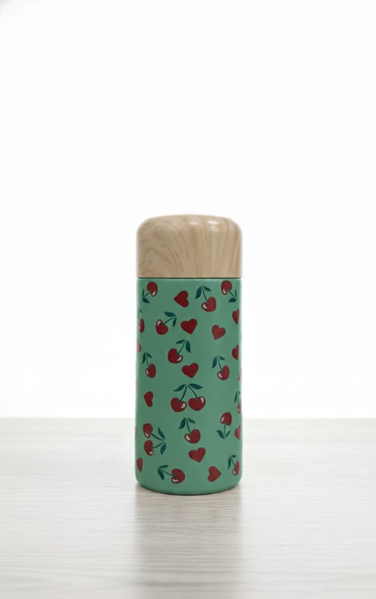 مج قهوة حرارى رسومات قلوب 150 مل - Pocket Thermos