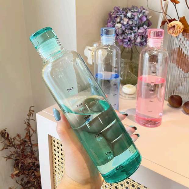 زجاجة مياة زجاج شفاف 750 مل 74/22