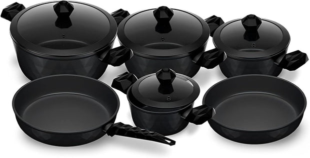 Cookware Diamond Black 10-piece Set