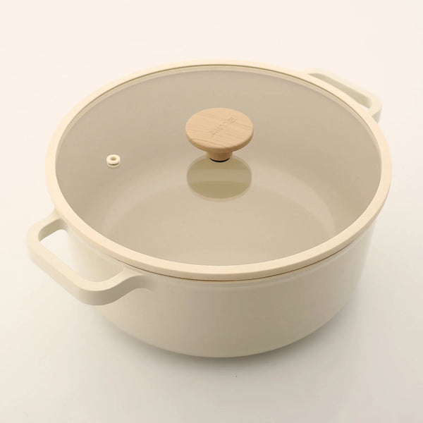 Al Maha ceramic pan, beige, 20-28 cm