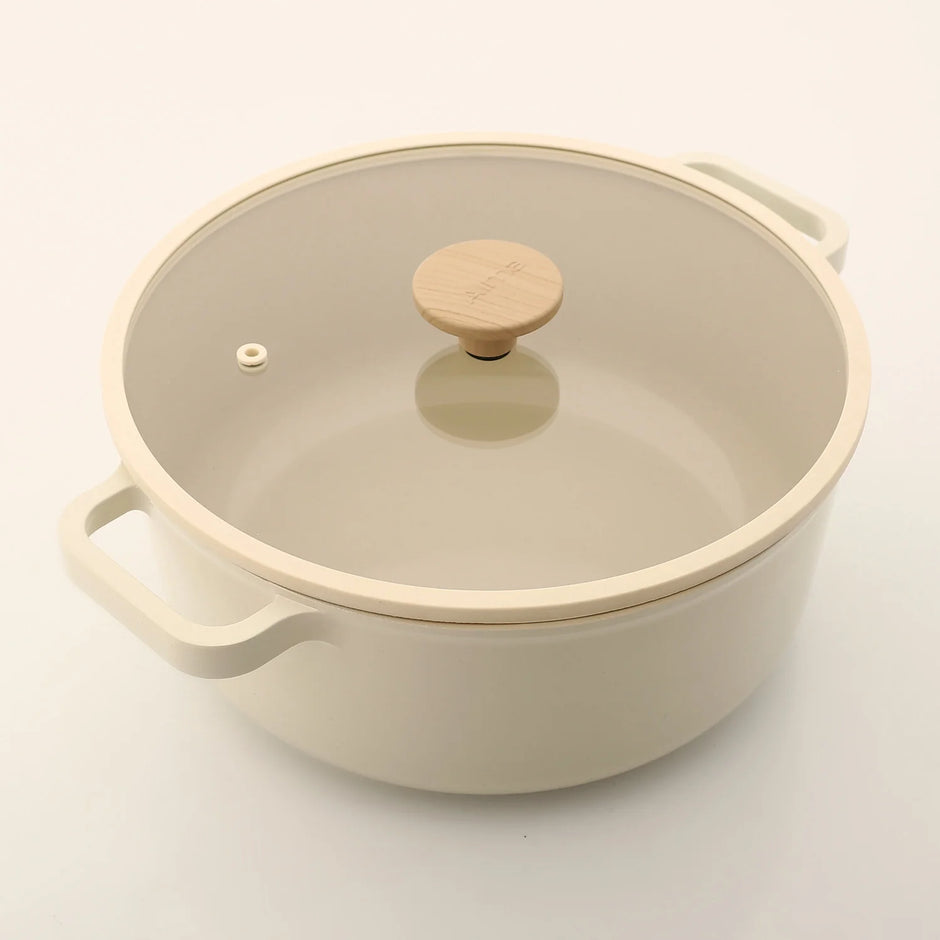 Al Maha ceramic pan, beige, 20-28 cm