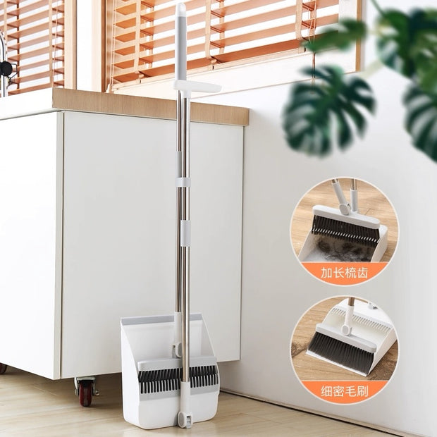 جاروف بالفرشه جامبو يد استيل بتلف 180 درجه