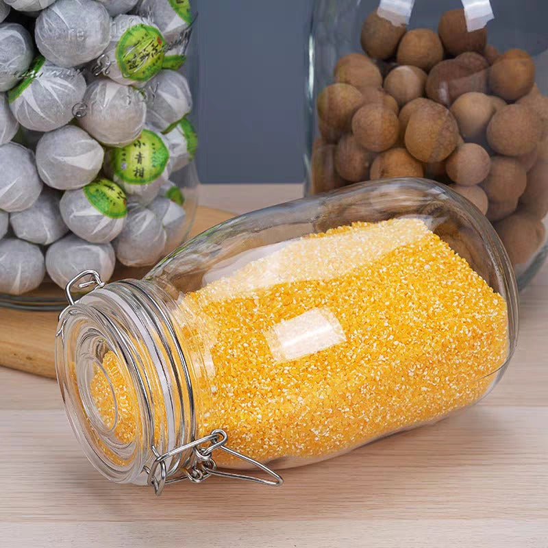 برطمان زجاج غطاء كليبس 2 لتر