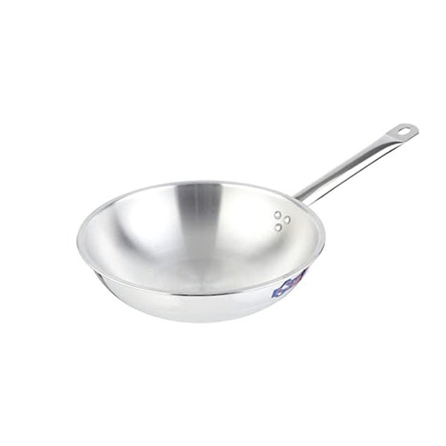 Aluminum Frying Pan with Stainless Steel Handle, 22-28 cm