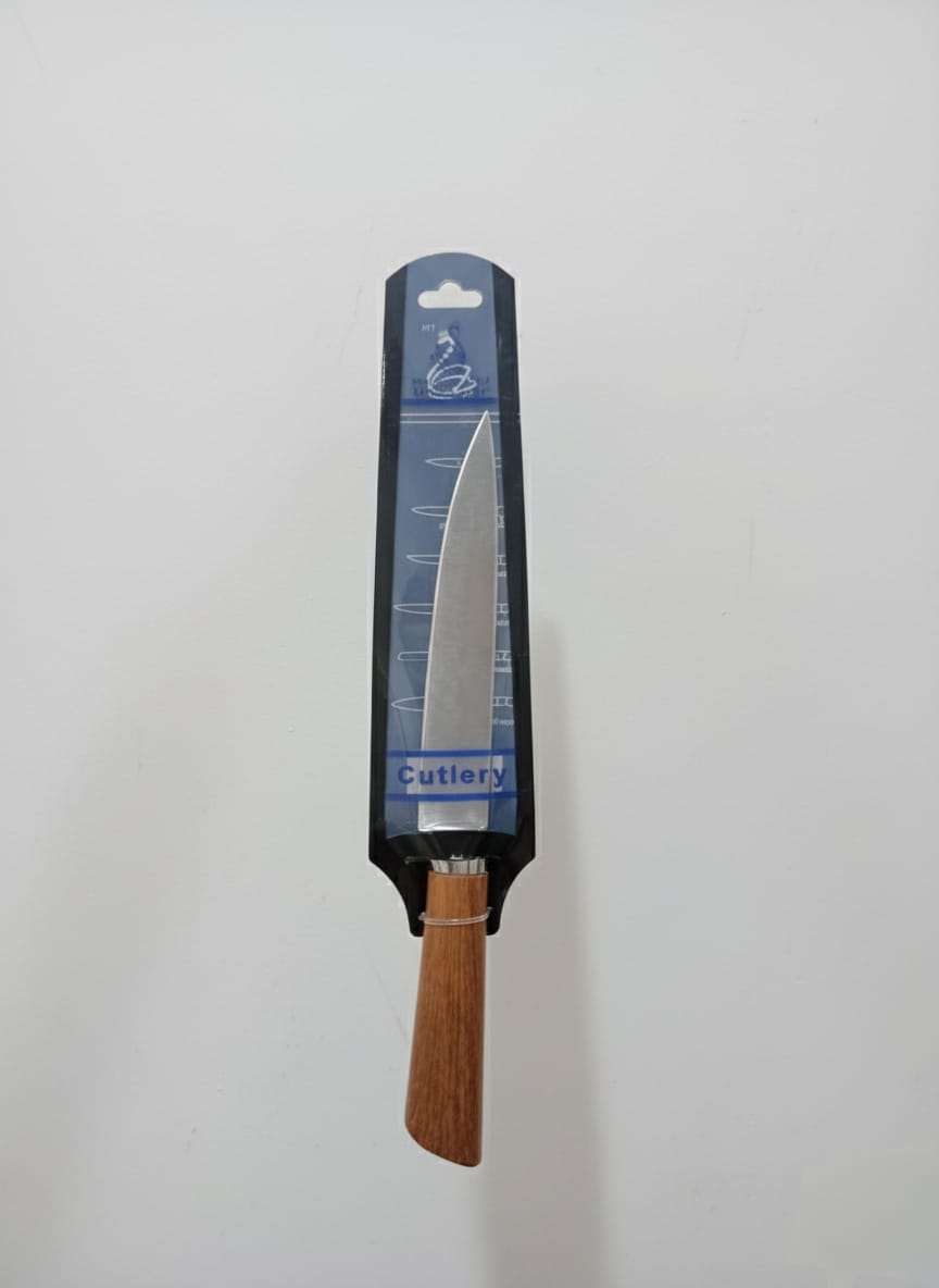 سكينة ستانلس ستيل بيد خشب موديل 138