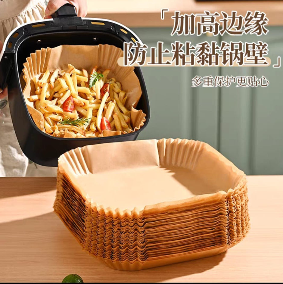 100 square air fryer paper