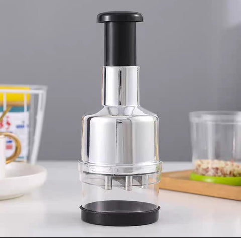 Manual garlic and onion press