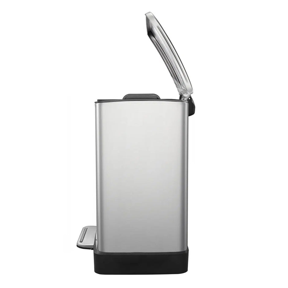 إيكو سلة مهملات سعة 20 لتر بدال - فضي