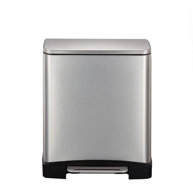 إيكو سلة مهملات سعة 20 لتر بدال - فضي