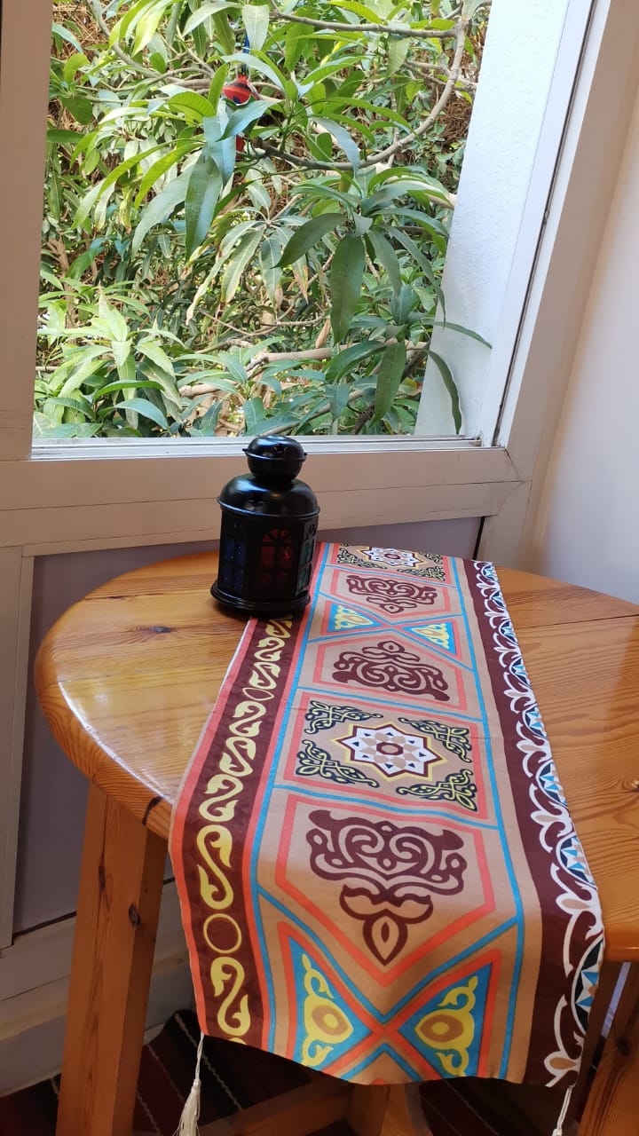 رانر ترابيزة رمضان خيامية متعدد الالوان 30*150سم