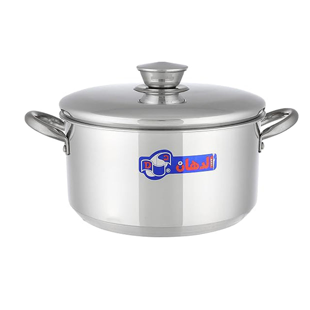 الدهان حلة الومنيوم يد ستانلس مقاس 14-30 سم