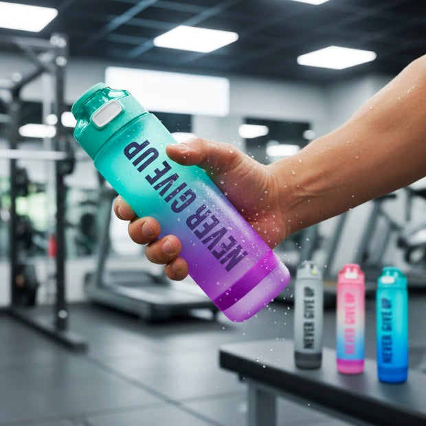 زجاجة مياة رياضية 1 لتر Never Give Up