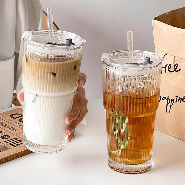 مج زجاج بالشاليموة مضلع 600 مللى