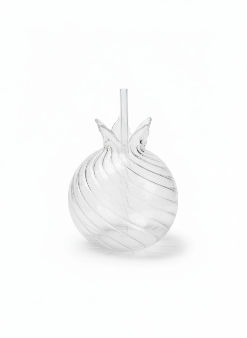 كوب رمانة مضلع بشاليموة - شفاف