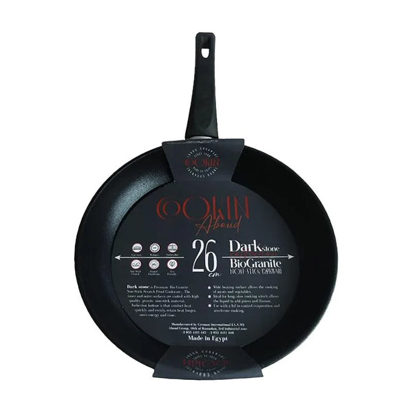 كوكن مقلاية بايو جرانيت 26 سم اسود