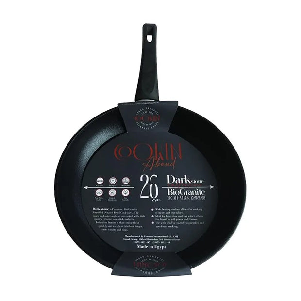 Cookon Bio Granite Frying Pan 26 cm Black