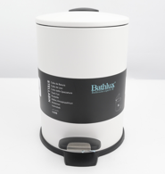 باث لوكس سلة مهملات 3 لتر ابيض موديل RA1-66 BATHLUX