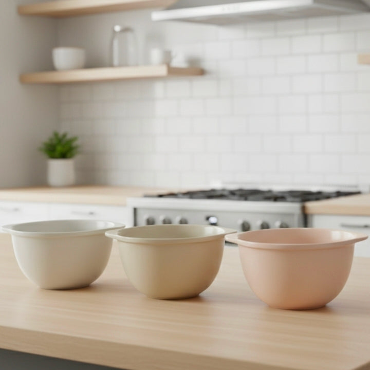 Colored porcelain bowl or tagine with two handles