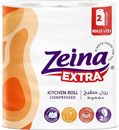 Zina Bakr Extra Kitchen Towels 2 Rolls