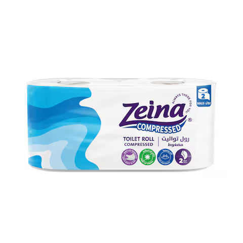 زينة مناديل تواليت مضغوط 2 بكرة