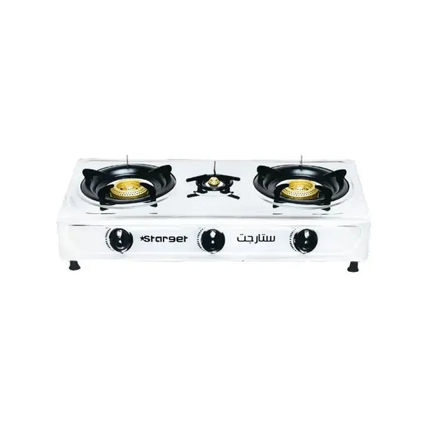ستار جيت مسطح غاز 2شعله ستانلس ST 3000