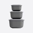 Dunia 3-piece refrigerator set with LED snap
