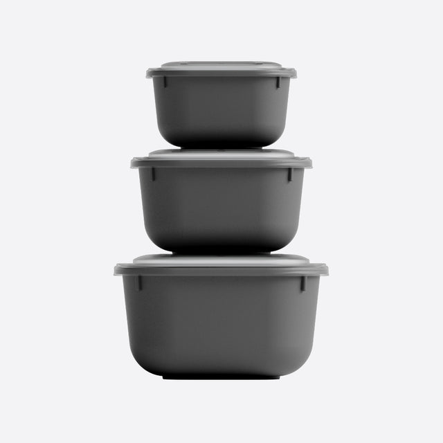 Dunia 3-piece refrigerator set with LED snap