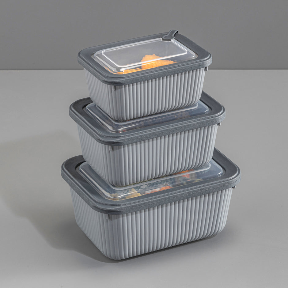 Dunia Rectangular Polygonal Refrigerator Container Set Model 30946