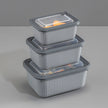 Dunia Rectangular Polygonal Refrigerator Container Set Model 30946