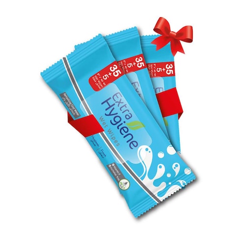 Hygiene Cool Water Wet Wipes 3 Pack 40 Wipes