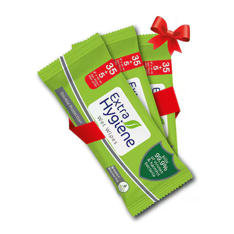 Hygiene Wipes Double Protection 3 Pack 40 Wipes