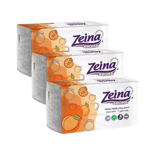زينة عرض مناديل زينة 3 قطع 500 مناديل برائحة الخوخ