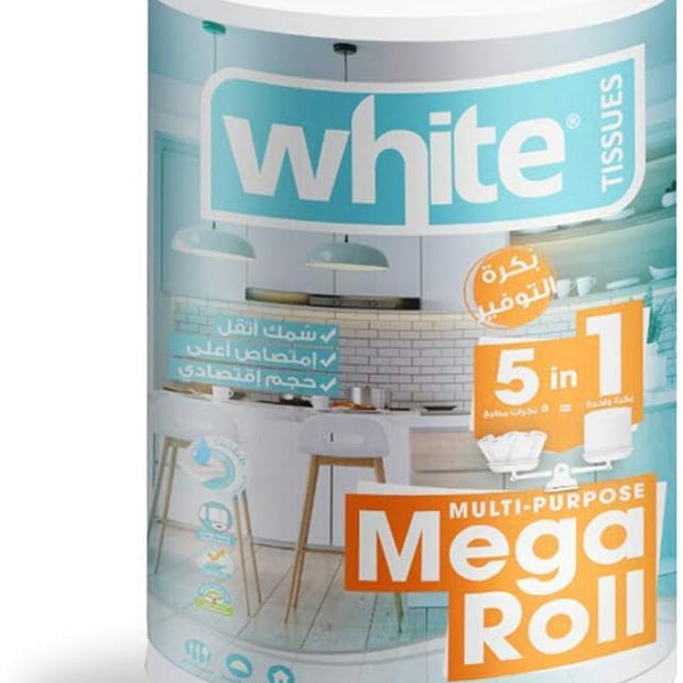 وايت مناديل ميجا رول 3 طبقة سنجل
