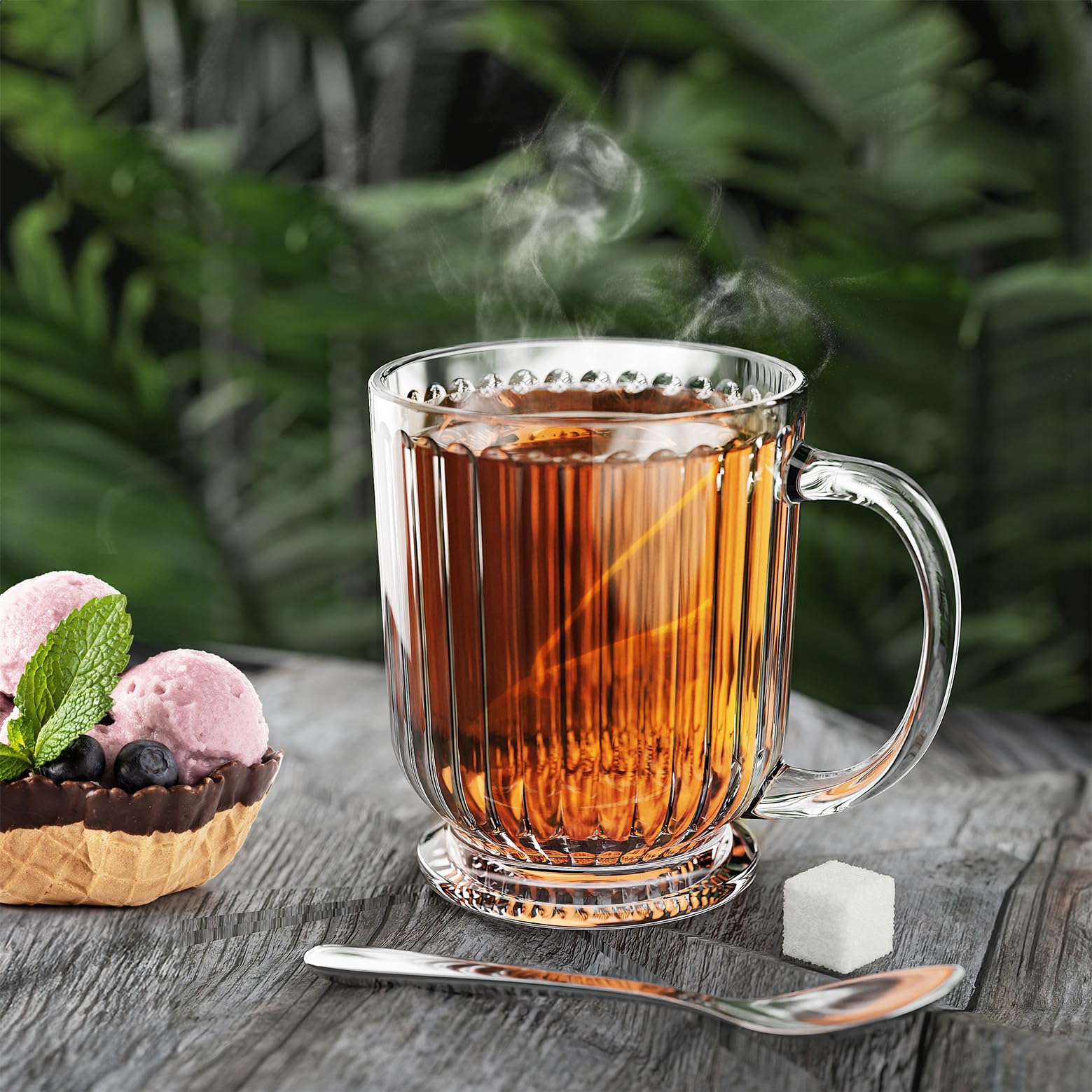 سيتى جلاس طقم مج تاج سادة 3 قطعة