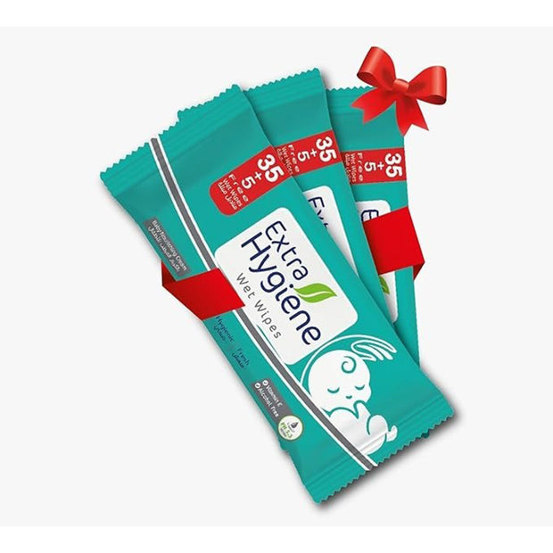 Hygiene Cool Water Wet Wipes 3 Pack 40 Wipes