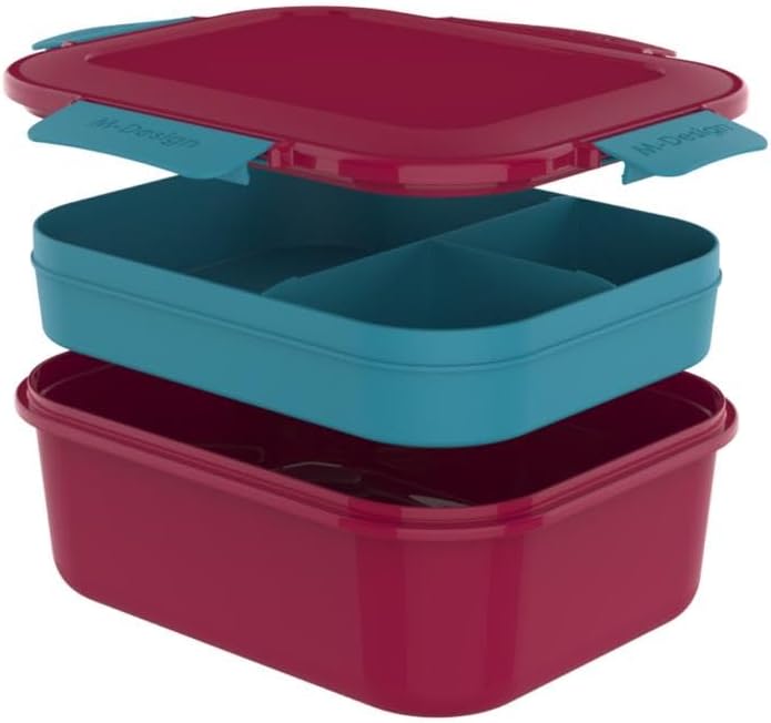 ام ديزاين لانش بوكس فريسكو 2.1 لتر - M Design Fresco™ Lunch Box 2.1 L+ Free Cutlery