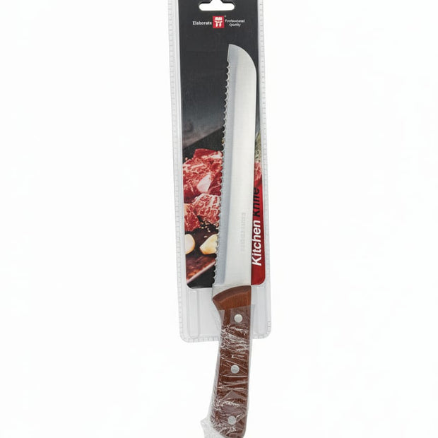 سكينة ستانلس ستيل مشرشرة بيد خشب موديل 4953/13