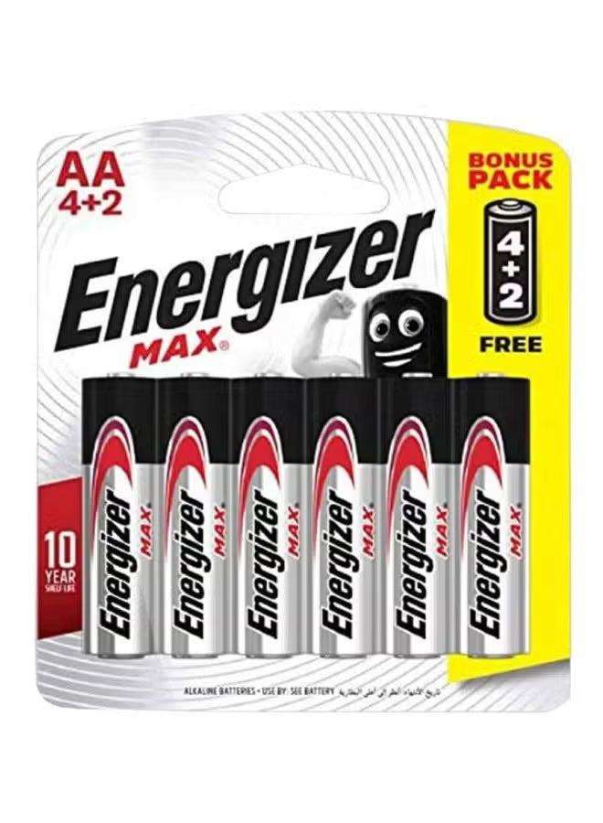 انرجيزر حجر قلم 4+2 AA Energizer MAX