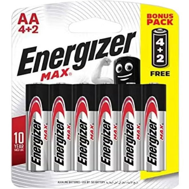 انرجيزر حجر قلم 4+2 AA Energizer MAX