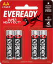 ايفريدى حجر قلم 4ق EVEREADY SUPER HEAVY DUTY AA