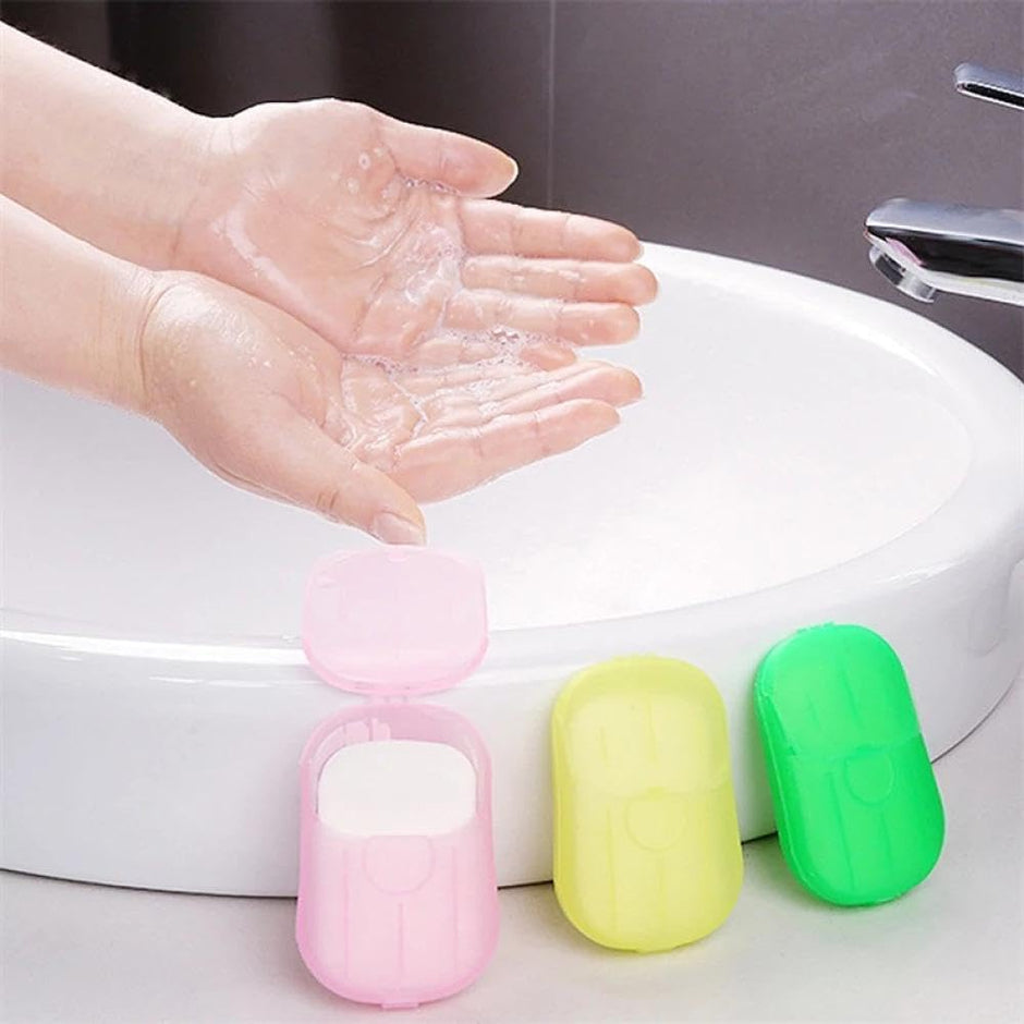 ورق صابون محمول للاستخدام مرة واحدة لغسل اليدين والاستحمام أثناء السفر