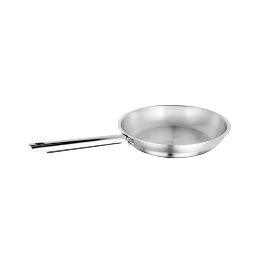 Aluminum Frying Pan with Stainless Steel Handle, 22-28 cm