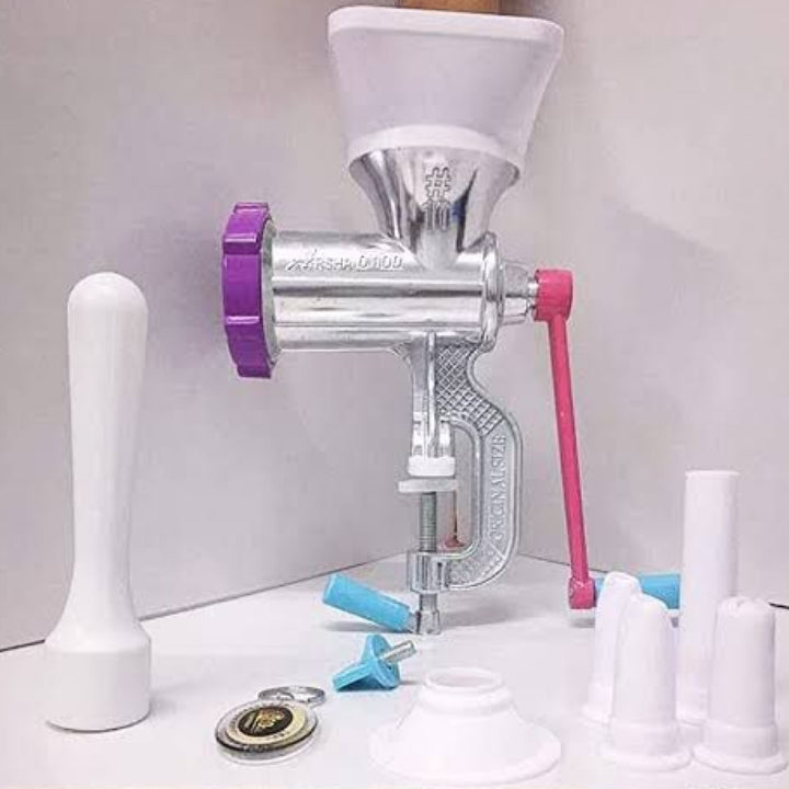 Cast iron meat grinder, 40/1, assorted colors